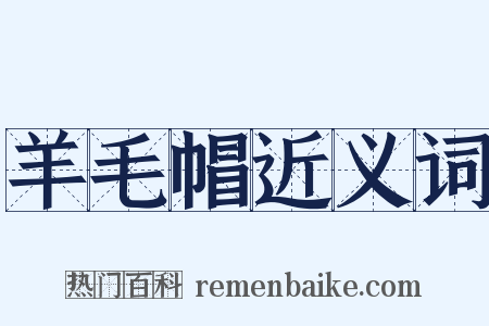 羊毛帽近义词是什么意思的图片